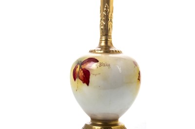 Lot 1274 - A ROYAL WORCESTER VASE BY KITTY BLAKE