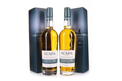 Lot 95 - TWO BOTTLES OF SCAPA 16 YEARS OLD