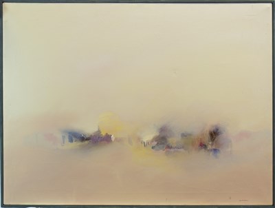 Lot 655 - IMPRESSION OF A VILLAGE, AN OIL BY ANTHONY KRIKHAAR