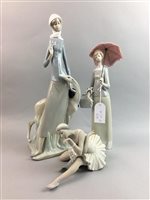 Lot 105 - A LLADRO GROUP OF 'BIRTHDAY TEA' AND FIVE OTHER LLADRO FIGURE
