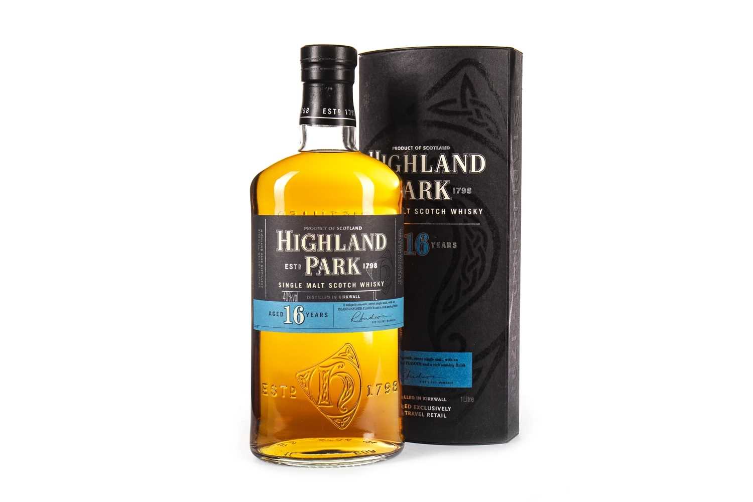 Lot 114 - HIGHLAND PARK AGE 16 YEARS - ONE LITRE