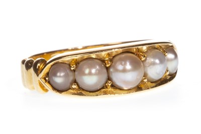 Lot 229 - A VICTORIAN PEARL RING