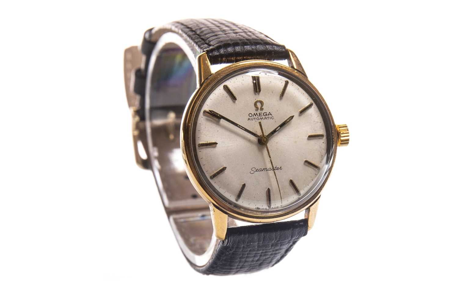 Lot 875 - A GENTLEMAN'S OMEGA SEAMASTER AUTOMATIC GOLD PLATED WATCH