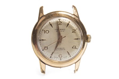 Lot 864 - A GENTLEMAN'S THERNO AUTOMATIC PLATED WATCH