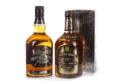 Lot 423 - CHIVAS REGAL RARE OLD 18 YEARS OLD & CHIVAS REGAL 12 YEARS OLD