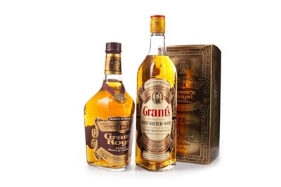 Lot 453 - GRANT'S ROYAL 12 YEARS OLD AND GRANT'S STEADFAST