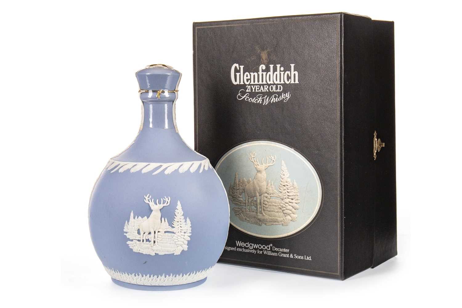 Lot 125 - GLENFIDDICH 21 YEARS OLD WEDGEWOOD DECANTER