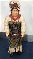Lot 157 - A LARGE FIGURE OF A COOK AND A CHEF DOOR STOP