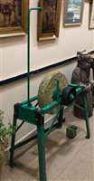 Lot 154 - A WALLACE & SONS GLASGOW OLD GRINDING STONE