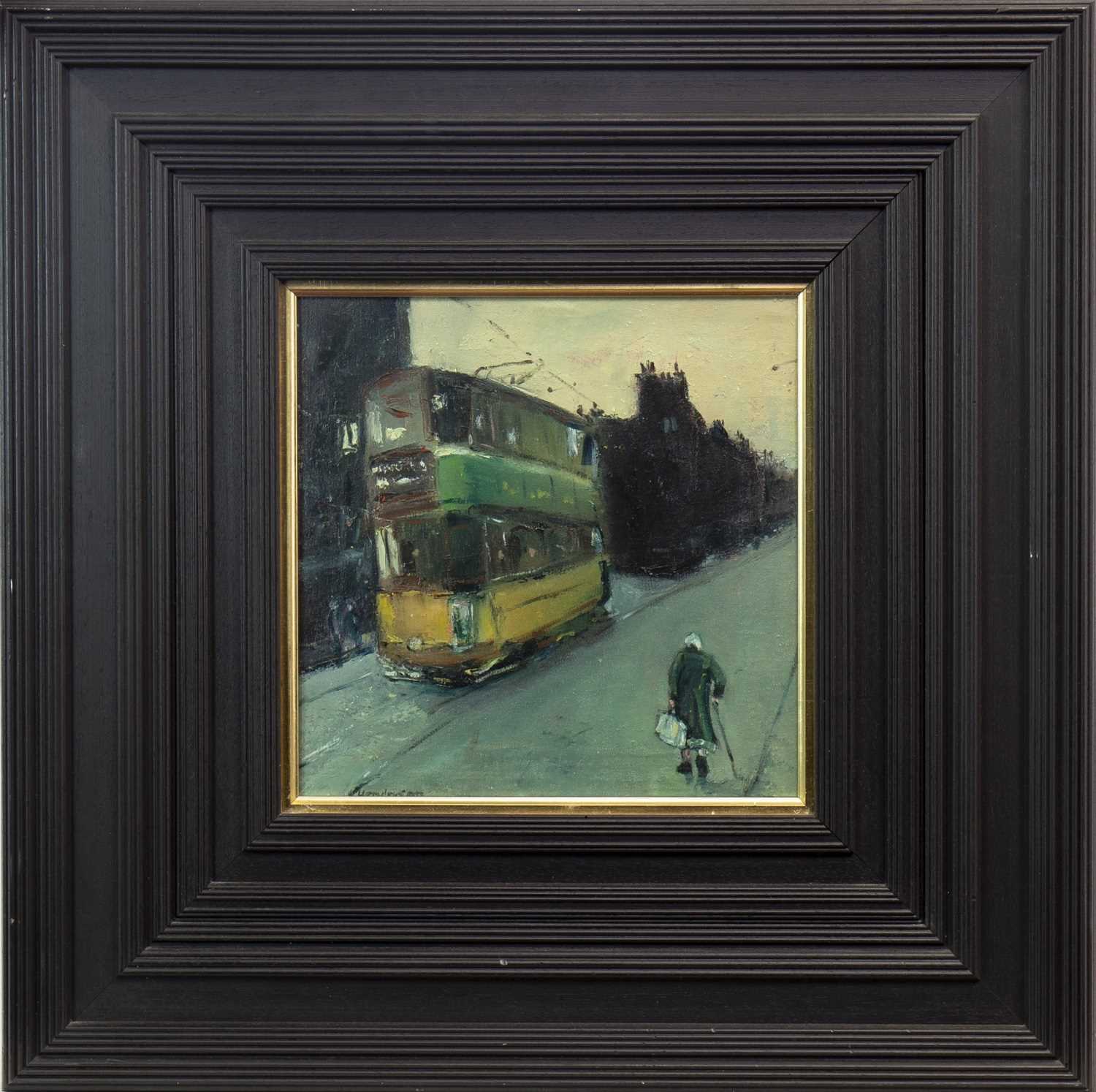 Lot 617 - TRAM AND TENEMENT, AN OIL BY GORDON G HENDERSON