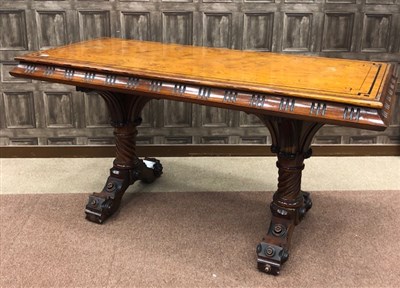 Lot 869 - A LATE 19TH CENTURY PITCH PINE TABLE