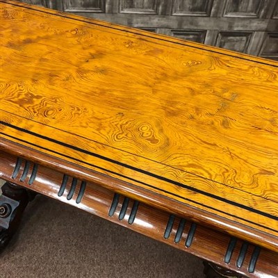 Lot 869 - A LATE 19TH CENTURY PITCH PINE TABLE