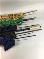 Lot 200 - A COLLECTION OF FISHING RODS