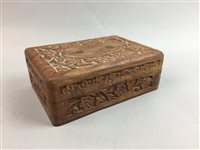 Lot 207 - A LOT OF FOUR CARVED WOOD BOXES