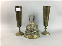 Lot 212 - A GERMAN STEIN, BRASS WARE, CIGARETTE BOX AND OTHER COLLECTABLES