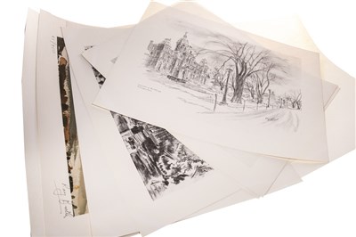 Lot 639 - SET OF SIX LITHOGRAPHS, BY RAY BUTLER