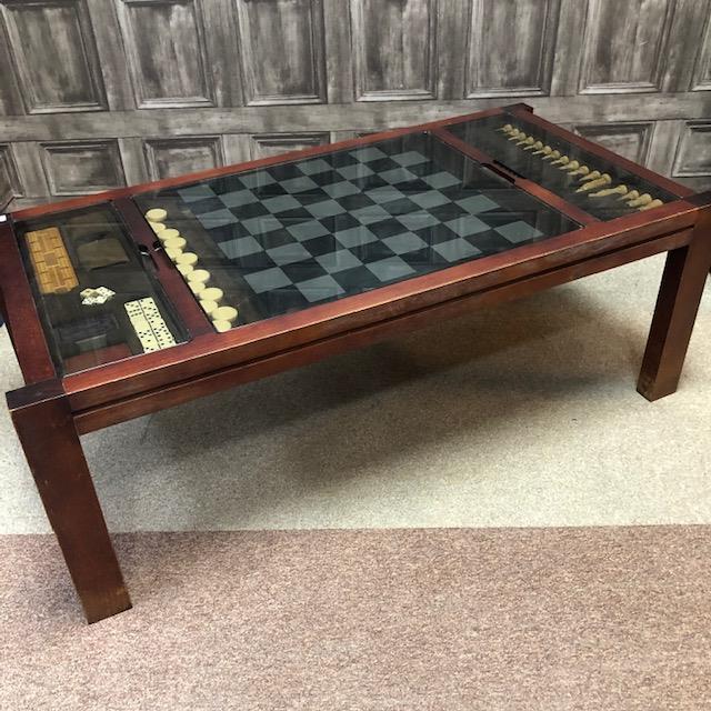 Lot 179 - A MODERN GAMES TABLE