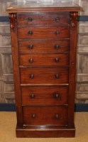 Lot 1223 - ATTRACTIVE VICTORIAN WELLINGTON SECRETAIRE...