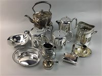 Lot 215 - A GROUP OF HOTEL AND OTHER  PLATED ITEMS