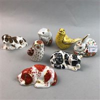 Lot 217 - A LOT OF ROYAL CROWN DERBY PAPERWEIGHTS