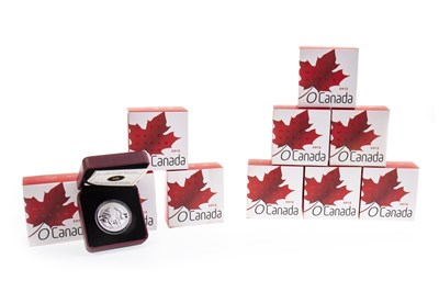 Lot 588 - TWELVE CANADIAN SILVER PROOF COINS