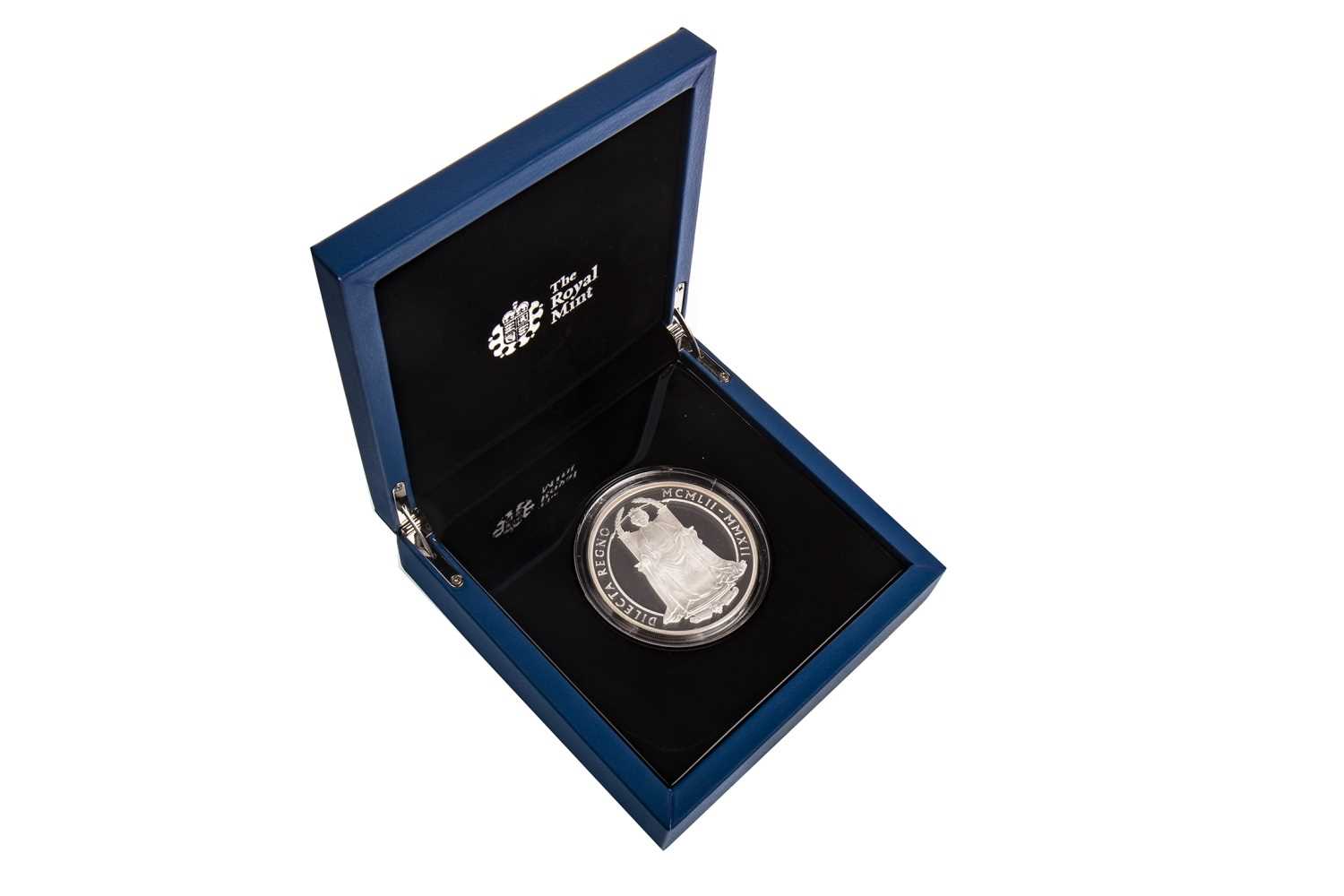 Lot 593 - A THE ROYAL MINT UK SILVER FIVE-OUNCE COIN