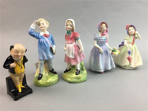 Lot 326 - A GROUP OF FIVE ROYAL DOULTON FIGURES