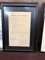 Lot 348 - A JAMES PAXTON & CO BRASS NAME PLATE WITH DRAWINGS AND ETCHINGS