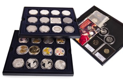 Lot 598 - A GROUP OF VARIOUS SILVER AND OTHER COINS