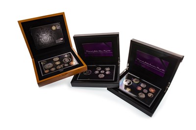 Lot 607 - FOUR SILVER PROOF AND OTHER COIN SETS