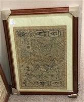 Lot 360 - A LOT OF TWO FRAMED MAPS