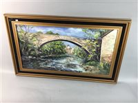 Lot 372 - AN OIL BY J. MCKENZIE AND THREE OTHER ORIGINAL PAINTINGS