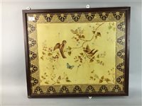 Lot 374 - A PAINTED CERAMIC PANEL