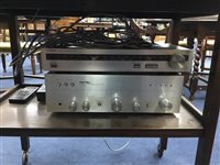 Lot 358 - A ROTEL AMPLIFIER, LEXMAN TUNER, DUAL RECORD DECK AND KEFF SPEAKERS
