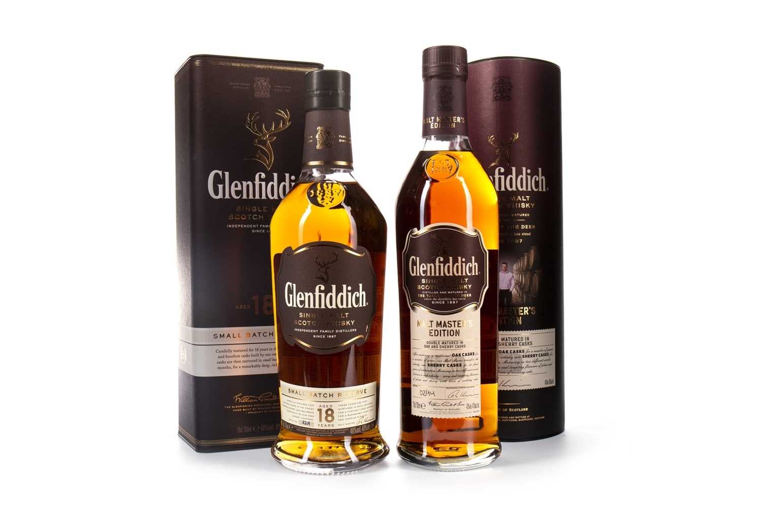 Lot 363 - GLENFIDDICH MALT MASTERS RESERVE AND GLENFIDDICH AGED 18 YEARS