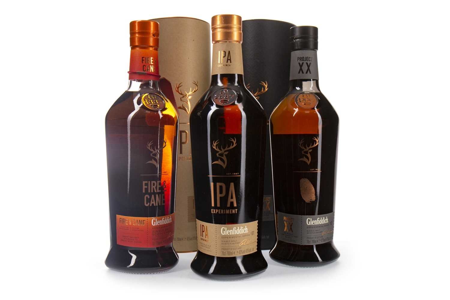Lot 158 - GLENFIDDICH EXPERIMENTAL SERIES #1, 2 AND 4