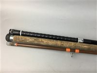Lot 421 - A VINTAGE SALMON ROD AND REELS