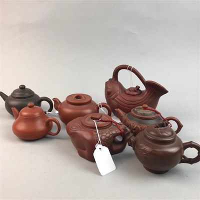 Lot 64 - A COLLECTION OF CHINESE YI XING TEA POTS