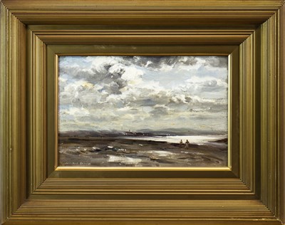Lot 503 - SHORE, PRESTONPANS, (SCOTLAND,)  AN OIL BY WILLIAM MARSHALL BROWN