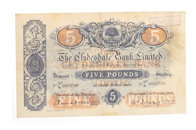 Lot 626 - THE CLYDESDALE BANK LIMITED £5 NOTE 1935