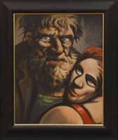 Lot 38 - * PETER HOWSON OBE, TEMPTATION oil on canvas,...