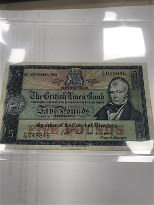 Lot 634 - A COLLECTION OF UK AND OTHER 20TH CENTURY BANKNOTES