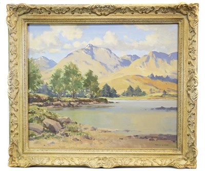 Lot 467 - LOCH TULLA, ARGYLL, AN OIL BY MAURICE CANNING WILKES