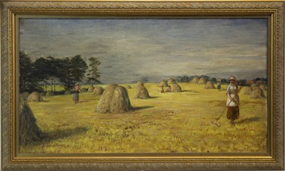 Lot 474 - HARVESTING, AN OIL BY GEORGE HAY