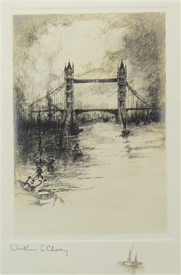 Lot 700 - A PAIR OF DRYPOINTS BY ARTHUR L CHERRY