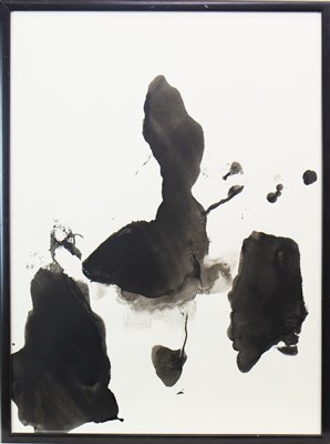 Lot 587 - ABSTRACT I, AN INK BY WILLIAM JOHNSTONE