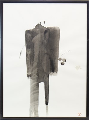 Lot 588 - ABSTRACT II, AN INK BY WILLIAM JOHNSTONE