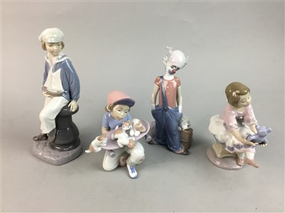Lot 80 - FOUR LLADRO FIGURES, IN ORGINAL BOXES
