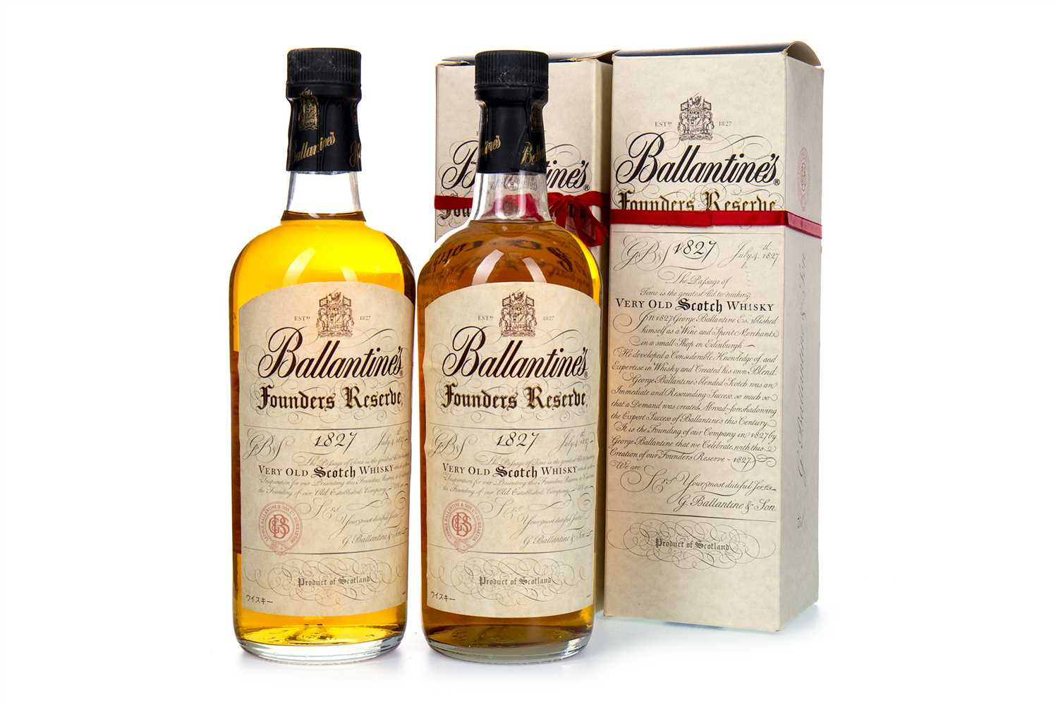 Lot 32 - TWO BOTTLES OF BALLANTINES FOUNDER'S RESERVE
