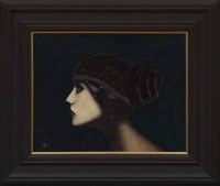 Lot 73 - * ROSS MUIR, PROFILE oil on canvas, initialled...